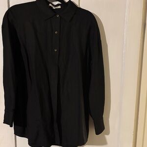 Favorite Daughter Classic Black Long Sleeve Blouse